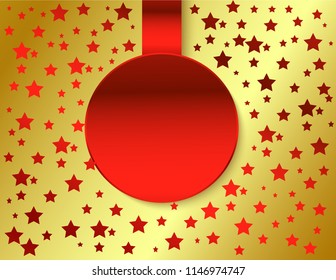 Sticker round banner