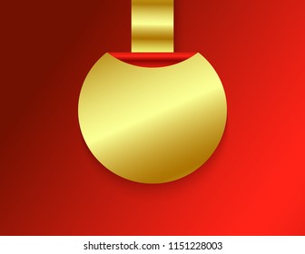 Sticker round banner