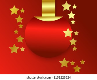 Sticker round banner