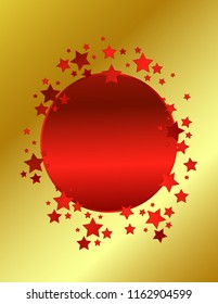 Sticker round banner