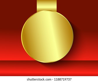 Sticker round banner