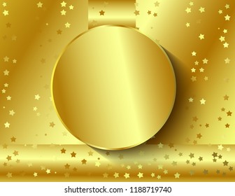 Sticker round banner