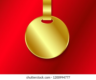 Sticker round banner