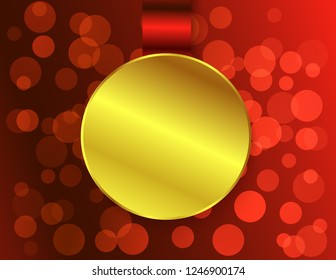 Sticker round banner