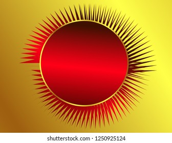 Sticker round banner