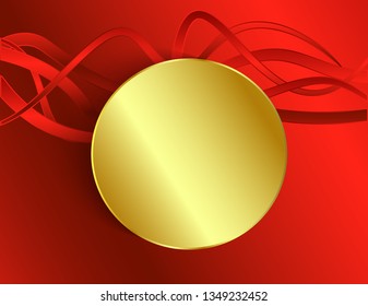 Sticker round banner