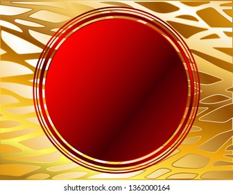 Sticker round banner decor