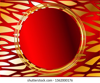 Sticker round banner decor