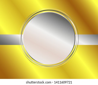 Sticker round banner holiday decor