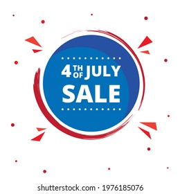 sticker sale discount shop 4th of july fourth freedom of america background banner flyer poster united states celebration firework badge