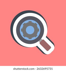 Sticker search engine. Internet network elements.