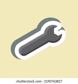 Sticker Service. suitable for Security symbol. simple design editable. design template vector. simple illustration