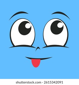Sticker set Expression Cartoon Vector