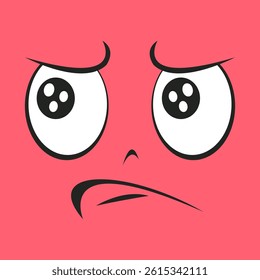 Sticker set Expression Cartoon Vector
