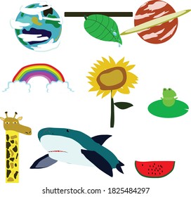 Conjunto de pegatinas del sistema solar con planetas de dibujos animados Imagen vectorial