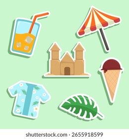 Sticker Set of Summer Collection