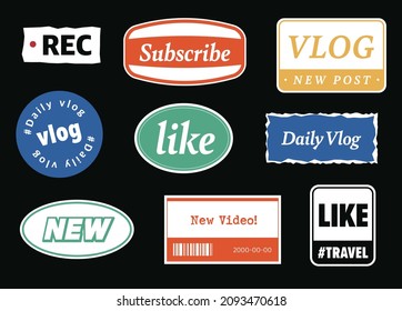 A sticker set that's good for decorating a video and diary.