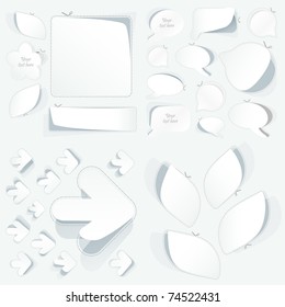 Sticker set. Vector templates for design.