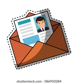 sticker shading paper envelopes opened with cv sheet