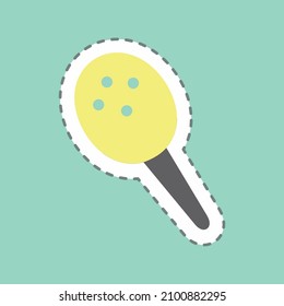 Sticker Shaker Toy 1 Line Cut - Simple illustration,Design template vector, Good for prints, posters, advertisements, announcements, info graphics, etc.