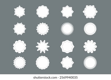 Sticker Shape Design Illustration Round Label