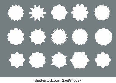 Sticker Shape Design Illustration Round Label
