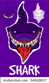Sticker. Shark.