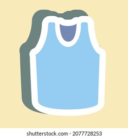 Sticker Shirt 2,Simple illustration,Editable stroke,Design template vector, Good for prints, posters, advertisements, announcements, info graphics, etc.
