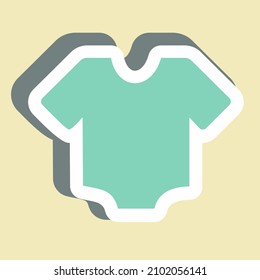 Sticker Shirt - Simple illustration,Design template vector, Good for prints, posters, advertisements, announcements, info graphics, etc.