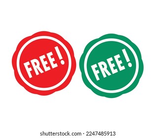 Sticker sign button free icon Free sticker, badge, tag