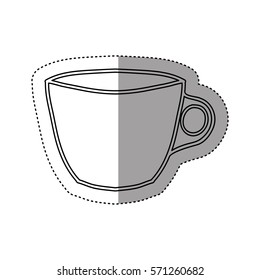 sticker silhouette porcelain cup utensil kitchen