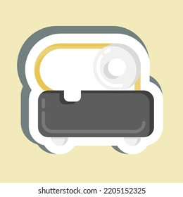 Sticker Slicer. suitable for Kitchen Appliances symbol. simple design editable. design template vector. simple illustration