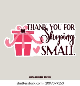 Sticker for small business company
