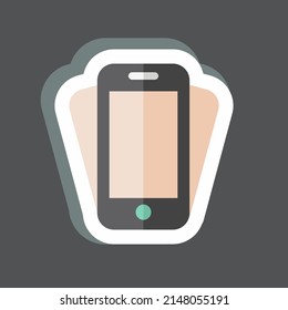Sticker Smartphone Shake. suitable for web interface symbol. simple design editable. design template vector. simple symbol illustration