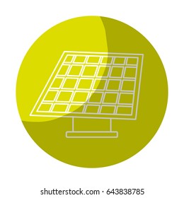 sticker solar energy to care ecology and planet