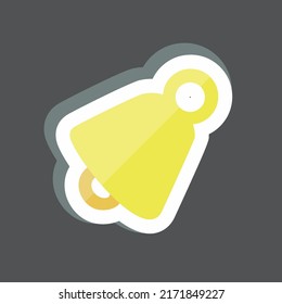 Sticker Sound Active. suitable for Mobile Apps symbol. simple design editable. design template vector. simple symbol illustration