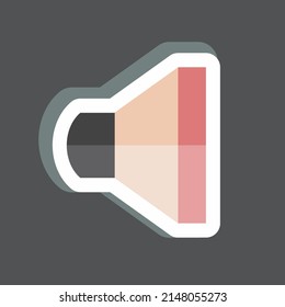 Sticker Speaker 2. suitable for web interface symbol. simple design editable. design template vector. simple symbol illustration