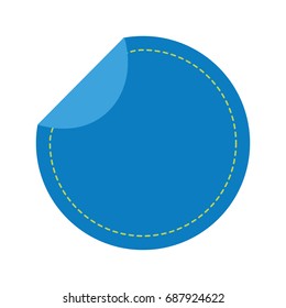 sticker stamp isolated icon