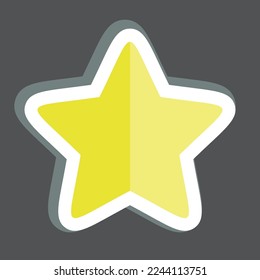 Sticker Star 2. related to Stars symbol. simple design editable. simple illustration. simple vector icons