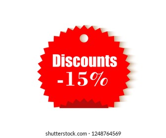 Sticker star discount -15%