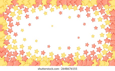 sticker stars banner. 3d vector background Winner sparkle banner. Promo background. Vector
