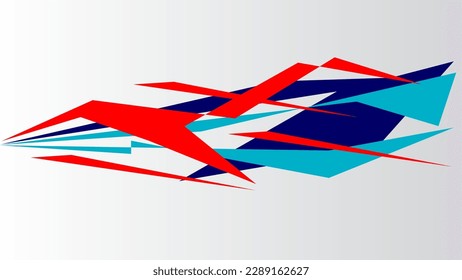 Sticker stripes for motor racing. The art of Rally Auto 
