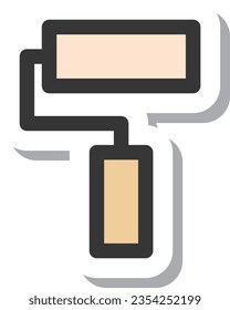 Sticker style daily necessities single item icon Adhesive roller
