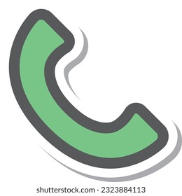 sticker style mini mini icon call handset