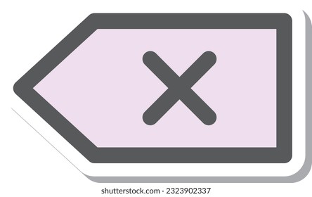 Mini-Icon im Stilstil löschen