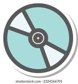 sticker style mini mini icon disc