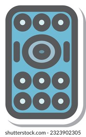 sticker style mini mini icon remote control
