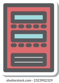 sticker style mini mini icon vending machine