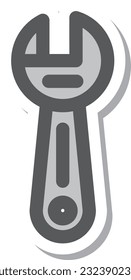 mini icono de estilo de pegatina Llave