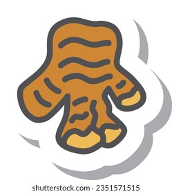 Stickereien mit einfachem Gemüsesymbol